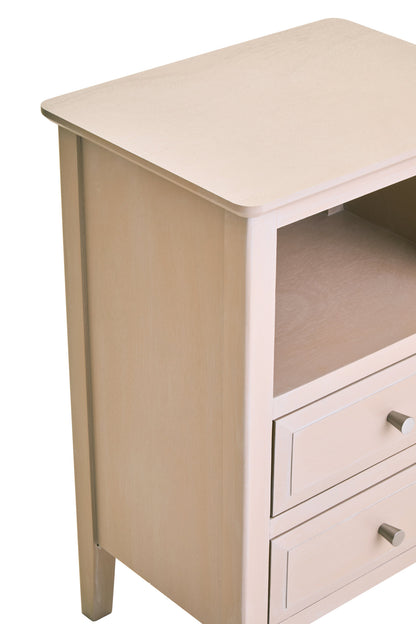 Cambridge Taupe 2-Drawer Wooden Bedside