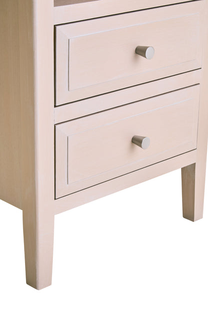 Cambridge Taupe 2-Drawer Wooden Bedside