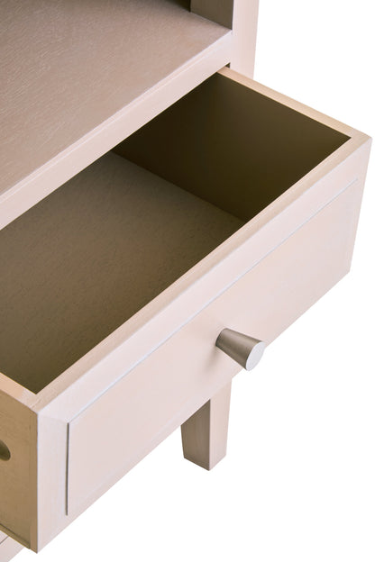 Cambridge Taupe 2-Drawer Wooden Bedside