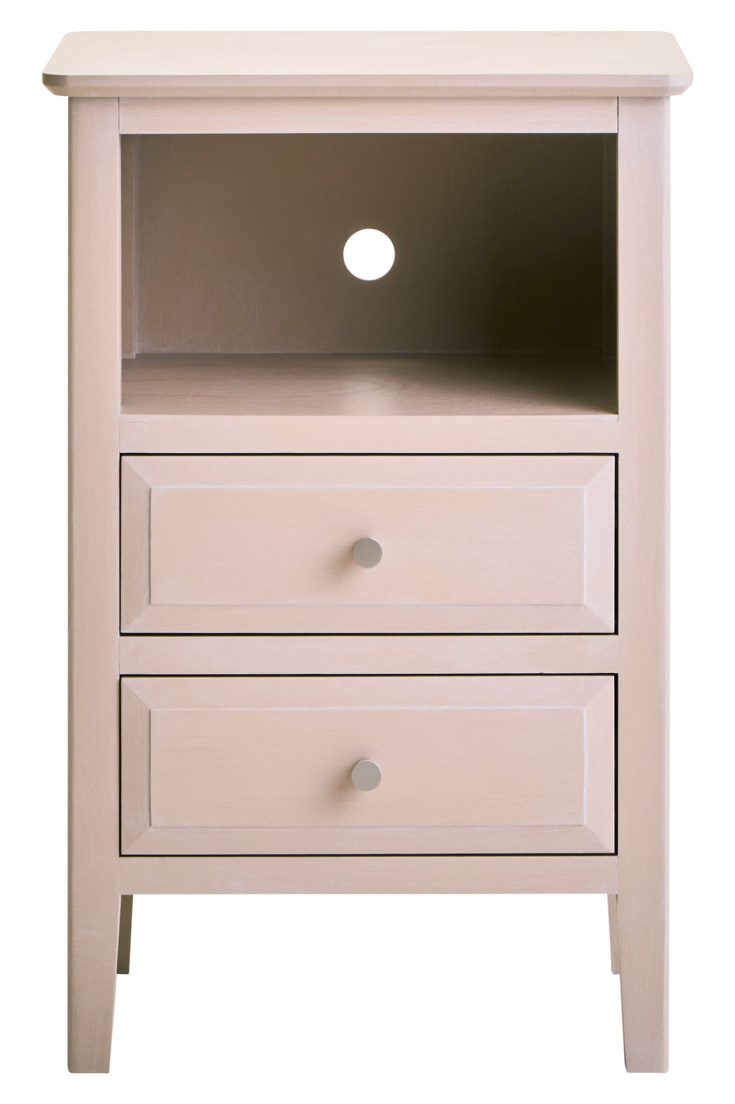 Cambridge Taupe 2-Drawer Wooden Bedside