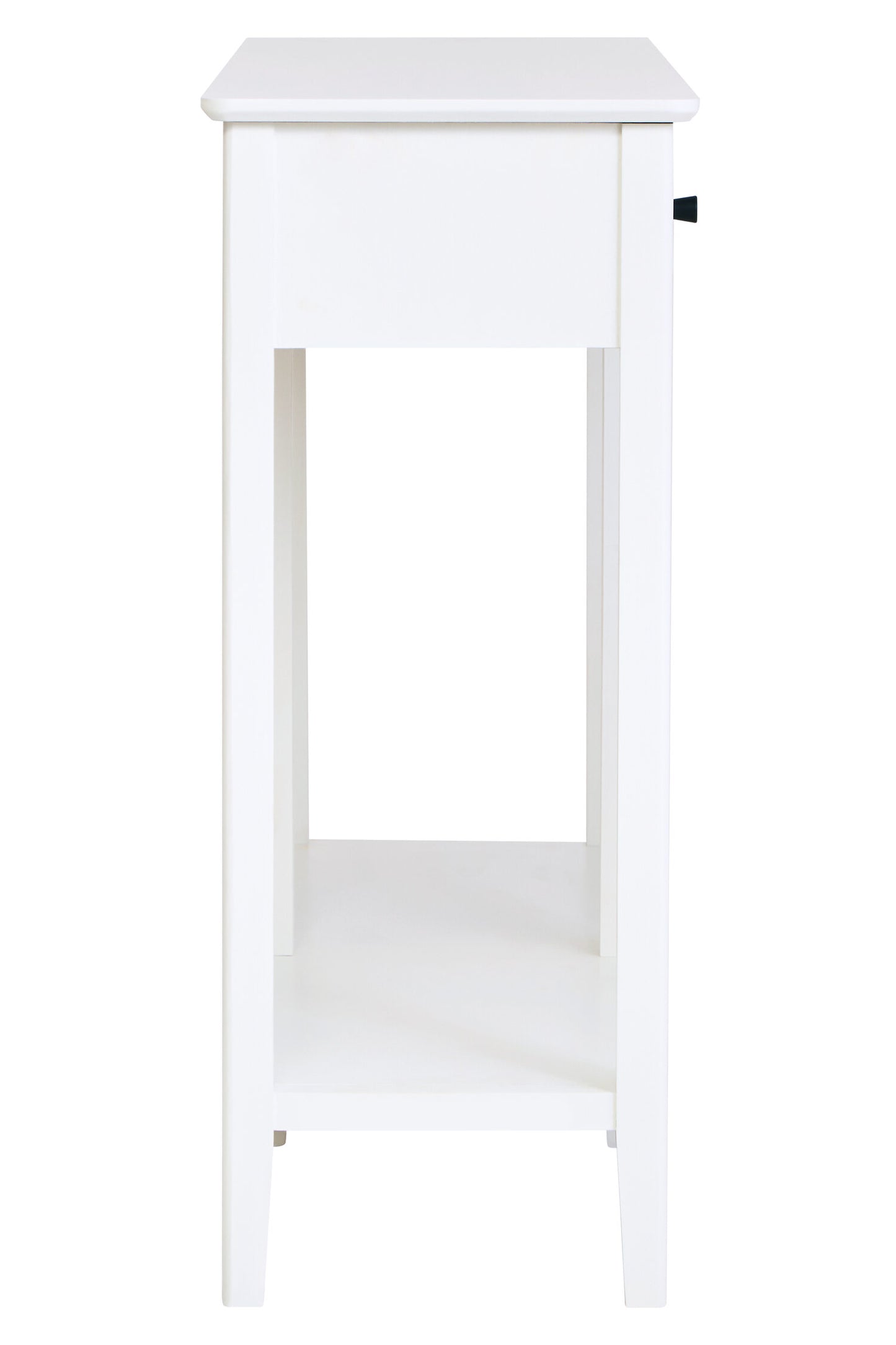Cambridge Industrial White 2-Drawer Wooden Console Table