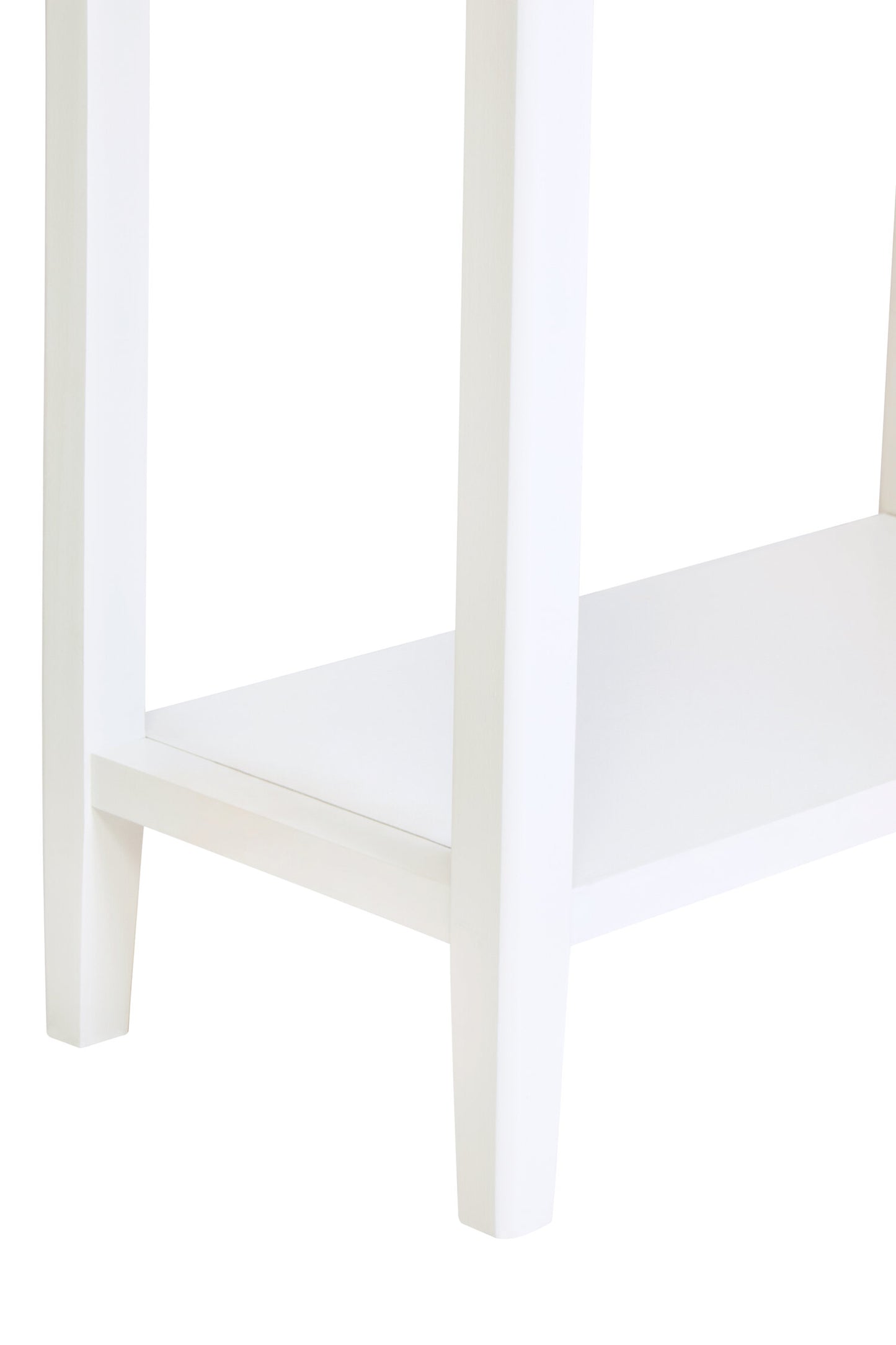 Cambridge Industrial White 2-Drawer Wooden Console Table
