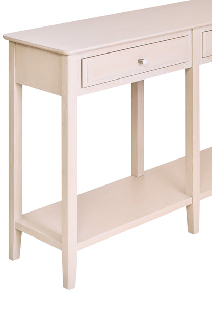 Cambridge Taupe 2-Drawer Wooden Console Table