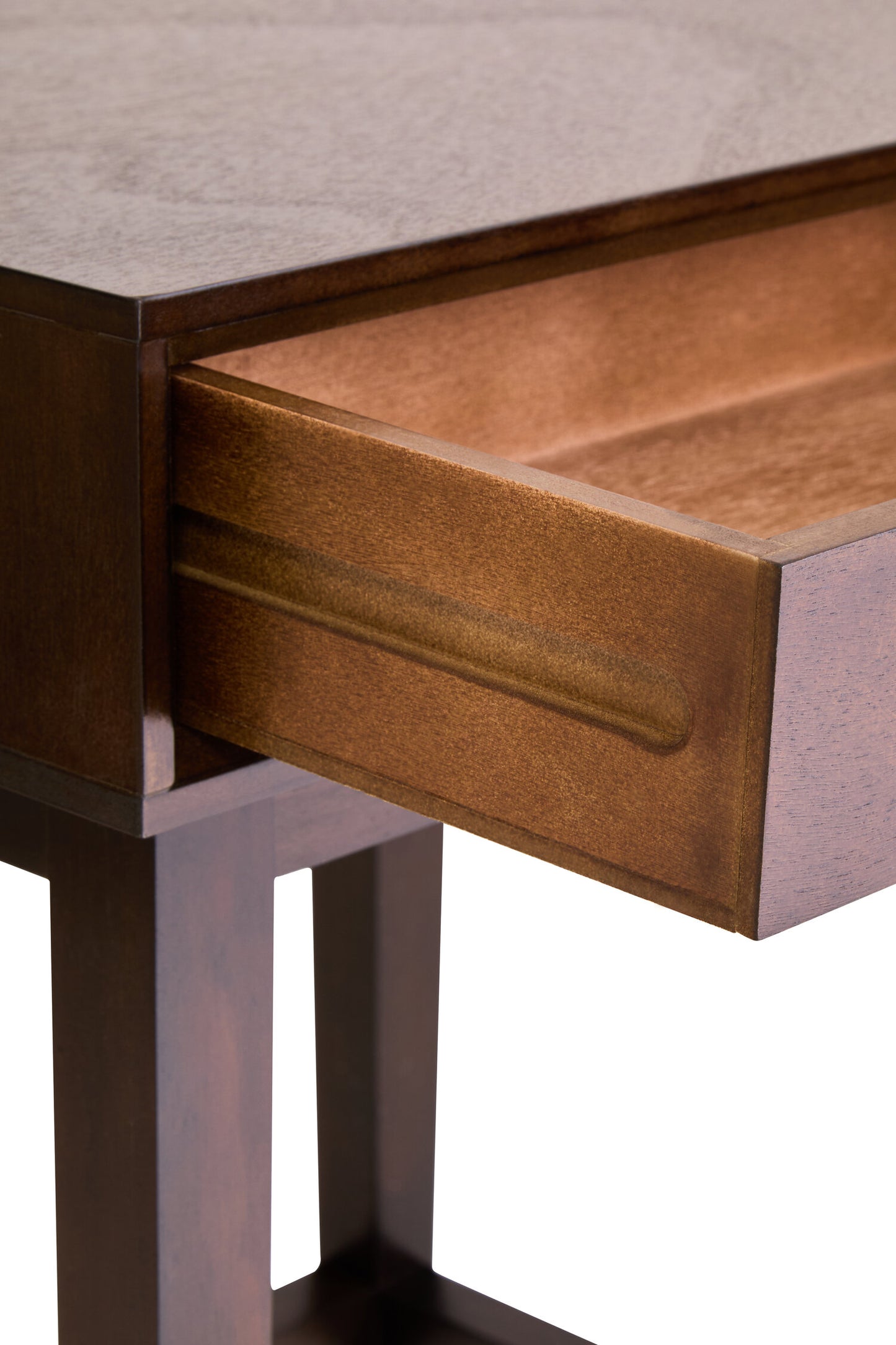 Cambridge One Drawer Walnut Wood Finish Side Table