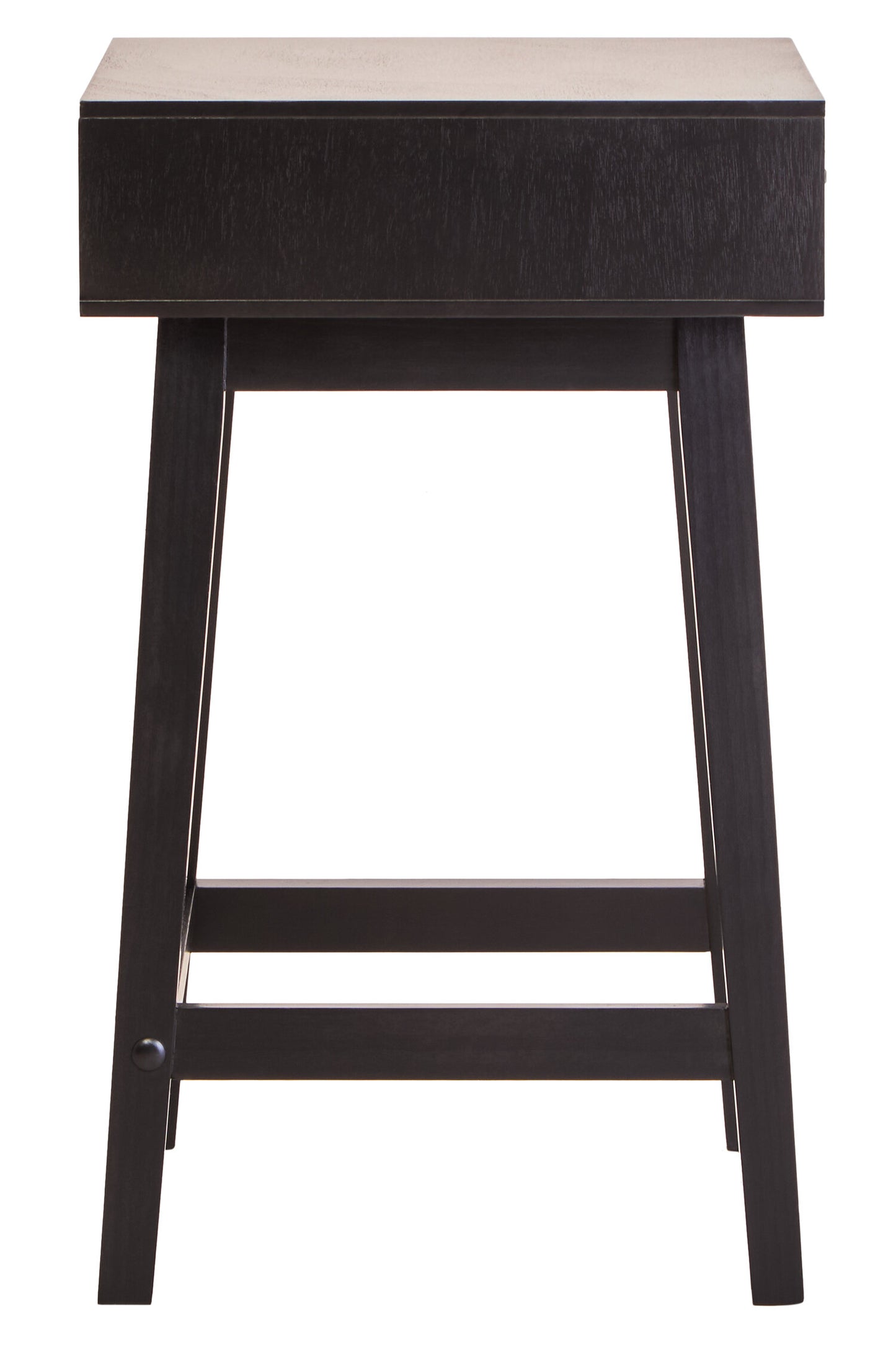 Cambridge Industrial Black 1-Drawer Wooden Bedside