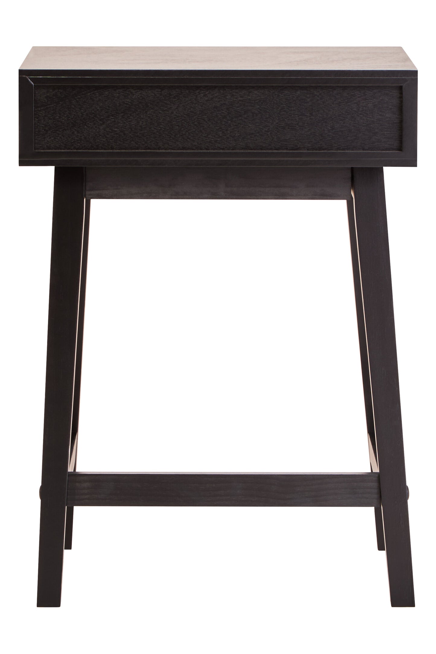 Cambridge Industrial One Drawer Black Finish Wooden Side Table Bedside | Bali & Blue