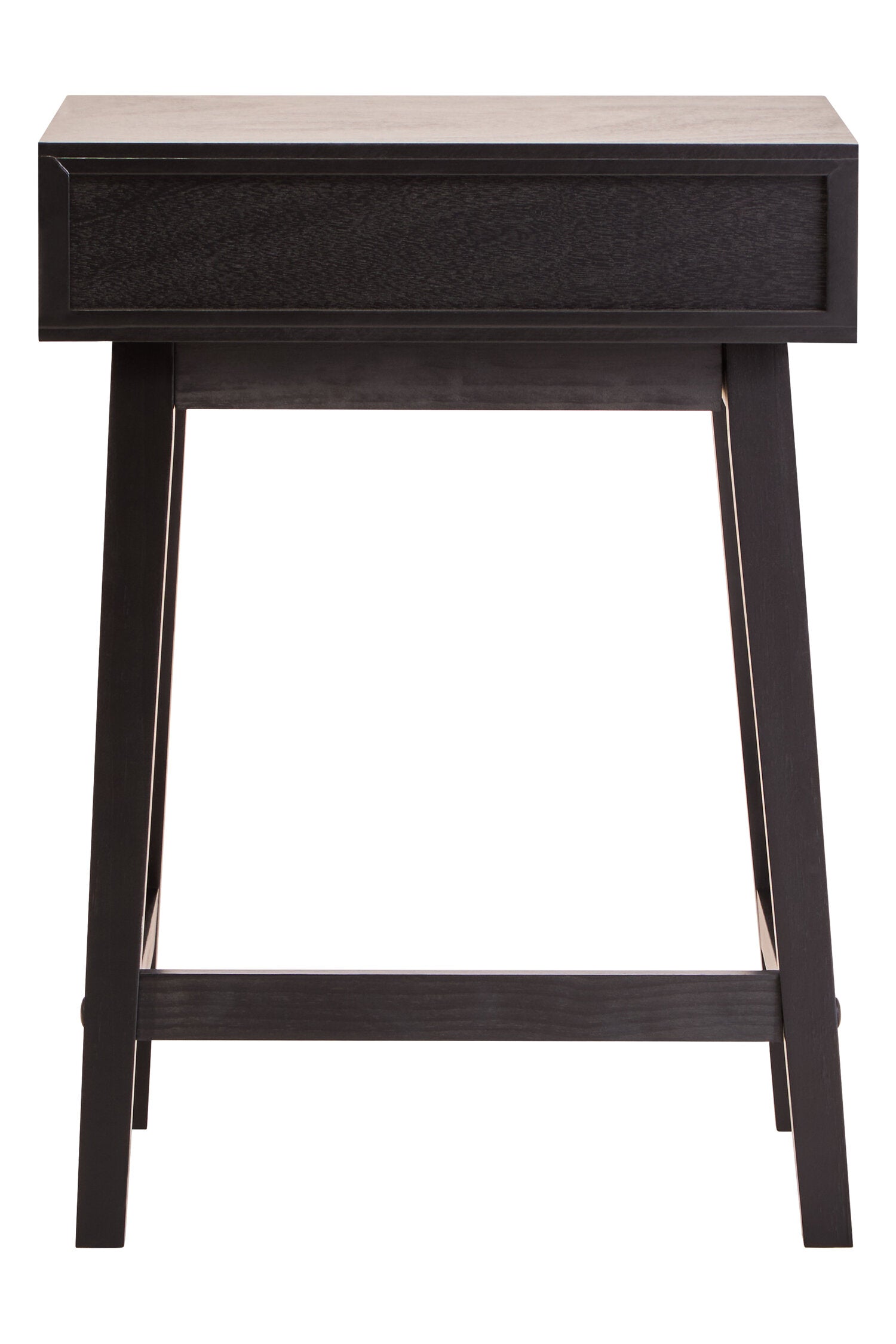 Cambridge Industrial One Drawer Black Finish Wooden Side Table Bedside | Bali & Blue