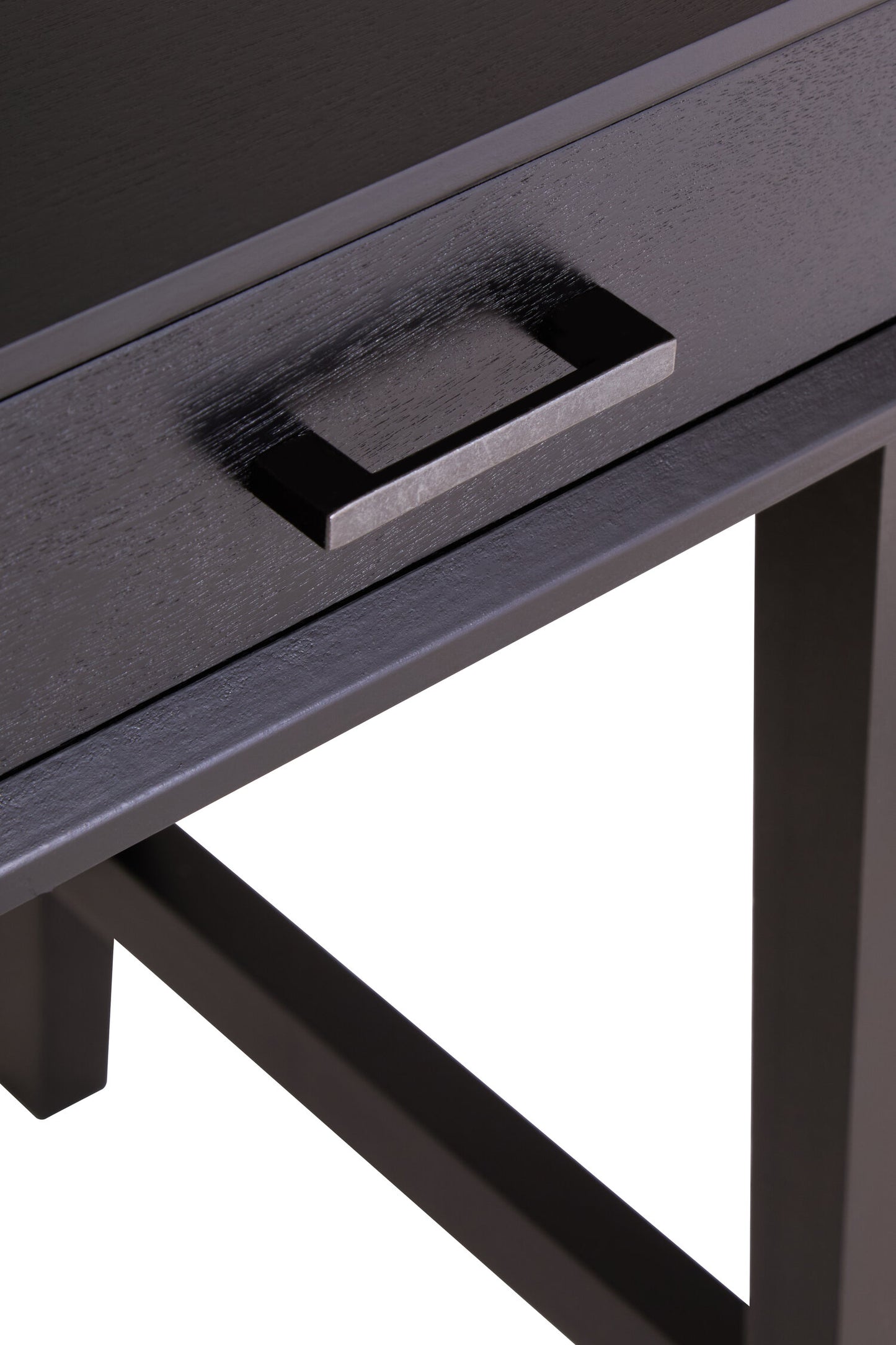 Cambridge Industrial Black 1-Drawer Wooden Bedside
