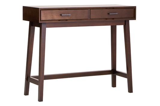 Cambridge 2 Drawer Walnut Finish Wood Console Table