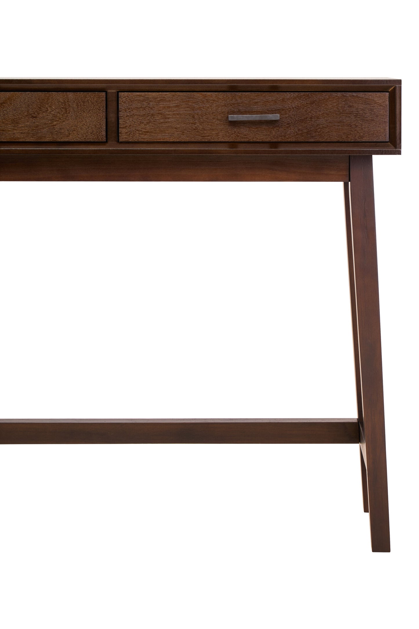 Cambridge 2 Drawer Walnut Finish Wood Console Table