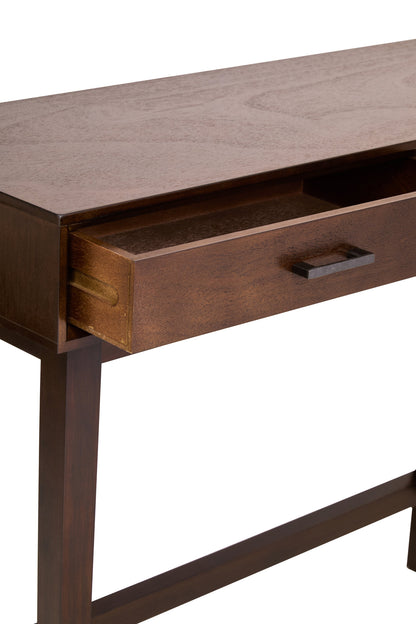 Cambridge 2 Drawer Walnut Finish Wood Console Table
