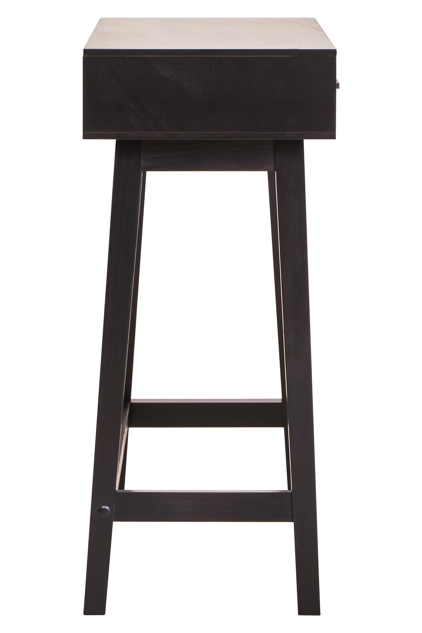 Cambridge 2 Drawer Black Wood Finish Console Table