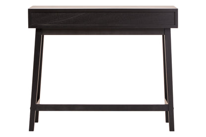 Cambridge 2 Drawer Black Wood Finish Console Table