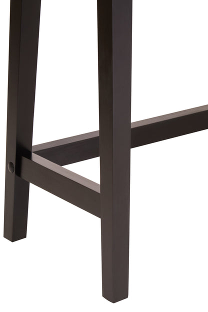 Cambridge 2 Drawer Black Wood Finish Console Table
