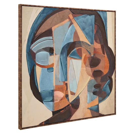 Galleria Abstract Face Textured Wall Art
