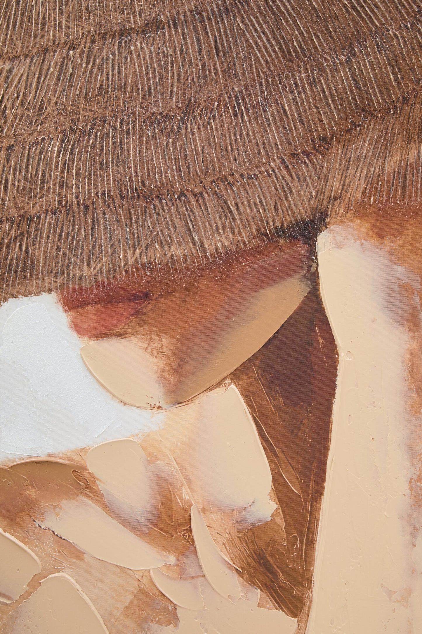 Galleria Lady in Straw Hat Textured Wall Art