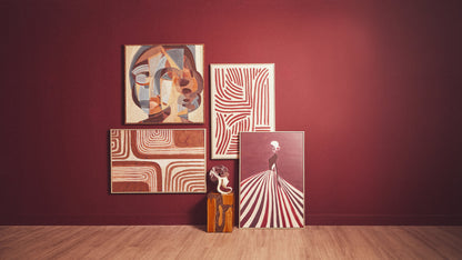 Galleria Earthy Tones Textured Abstract Wall Art
