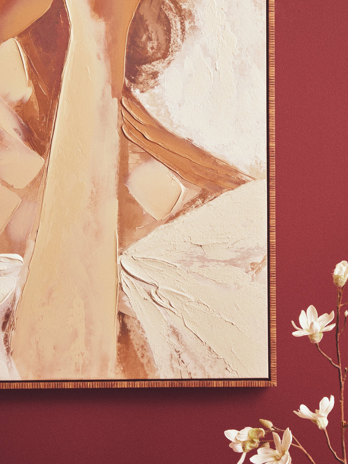 Galleria Lady in Straw Hat Textured Wall Art