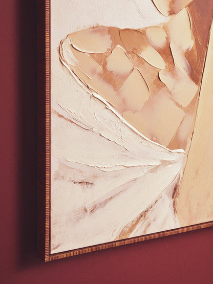 Galleria Lady in Straw Hat Textured Wall Art