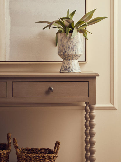 Cambridge Grey 2-Drawer Bobble Detail Wooden Console Table