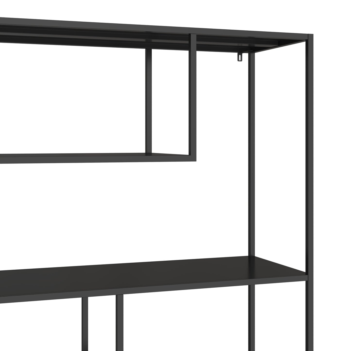 Rydal Black Metal Multi-Tier Bookcase