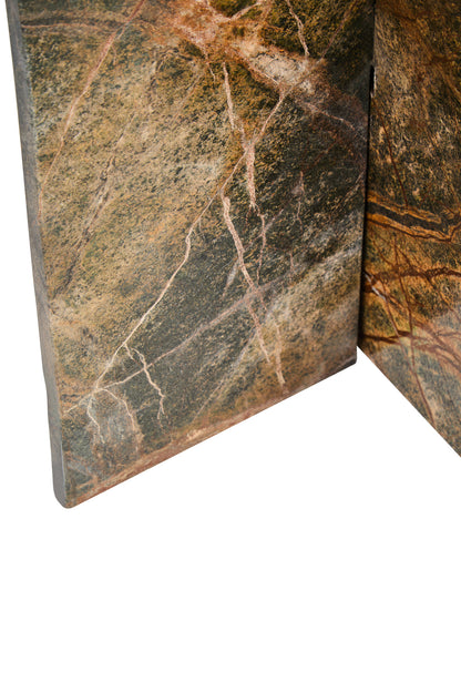 Peru Forest Green Marble Round Side Table