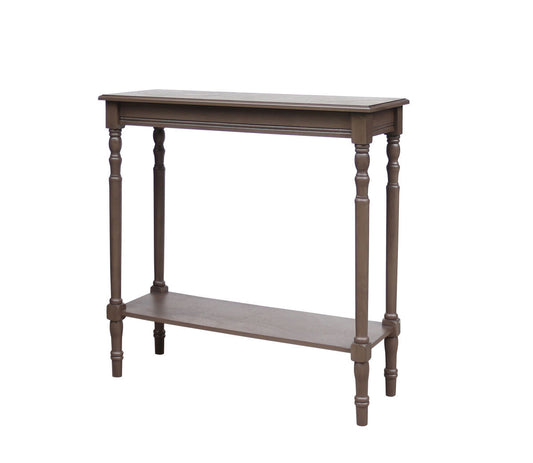 Cambridge Dark Brown Rectangular Wooden Console Table