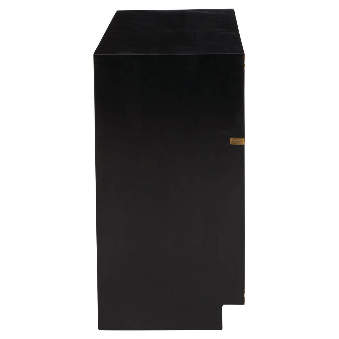 Campaign Black Mango Wood Console Table with 2 Drawers