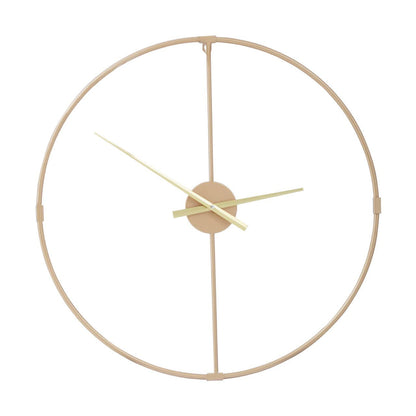 Chrono Luxe Gold Metal Wall Clock