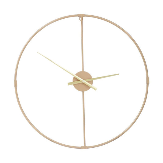 Chrono Luxe Gold Metal Wall Clock