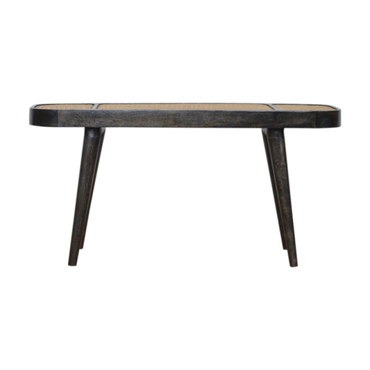Bahama Rattan Bench Seat - Black