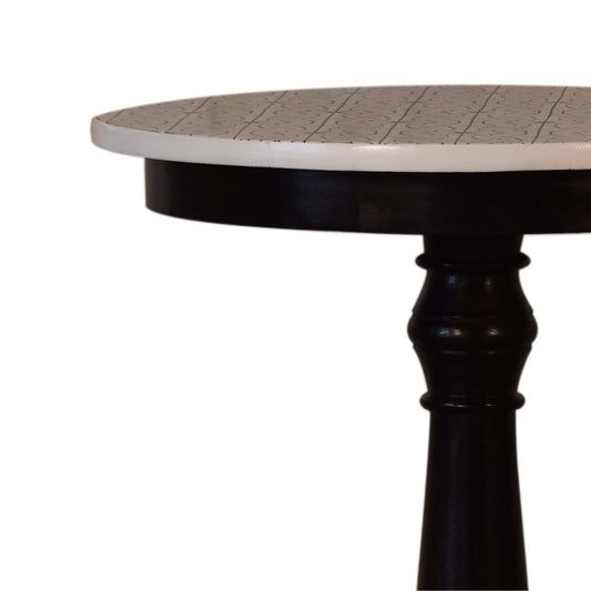 Round French Style Accent Table