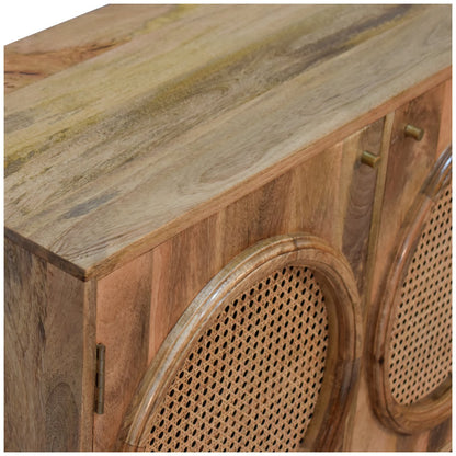 Bahama Rattan Window Sideboard Cabinet
