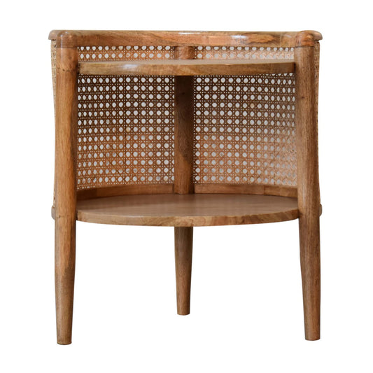 Bahama Round Rattan Bedside Table