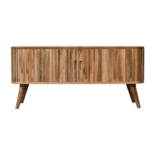 Maui Wooden Media Unit- Oak Finish