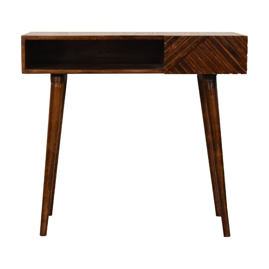 St Lucia Wooden Writing Desk - Chestnut