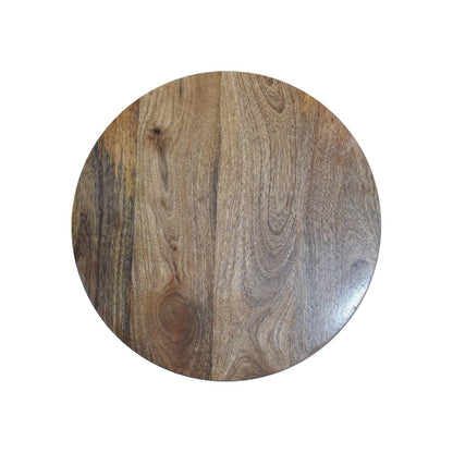 Mandalay Wooden Slat End Table- Oak Finish
