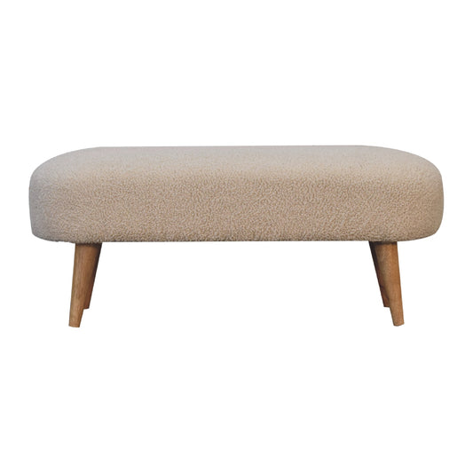 Boucle Hallway Bench