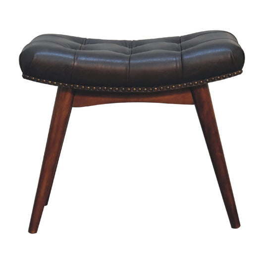 Hoxton Black Footstool