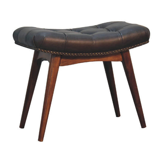 Hoxton Black Footstool