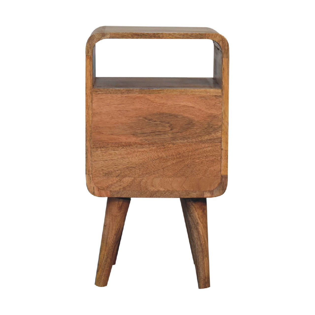 Mini St Lucia 2 Drawer Curved Bedside Unit