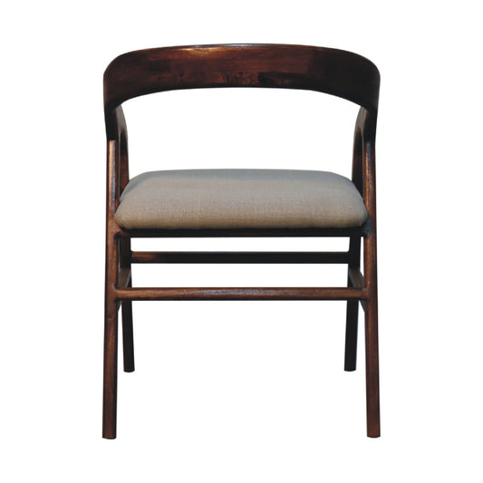 Art Deco Armchair - Chestnut