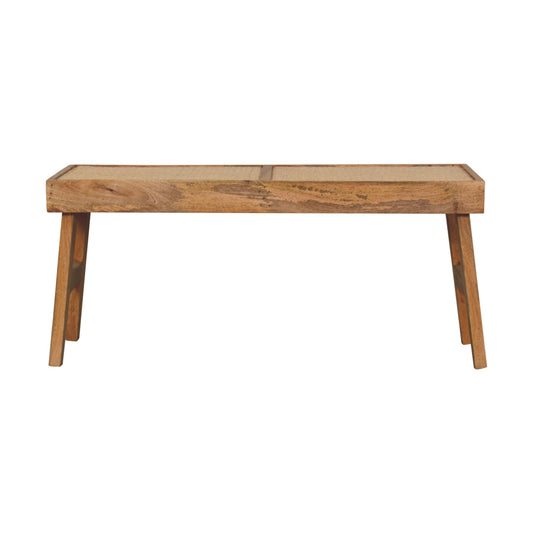 Vintage Style Rattan Bench Seat