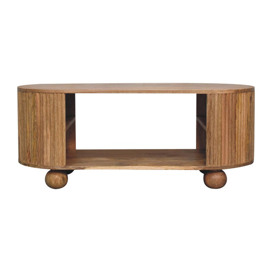Antigua Wooden Oval Coffee Table