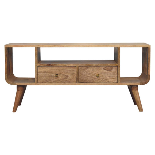 Antigua Wooden Nordic Style Multi Media Unit