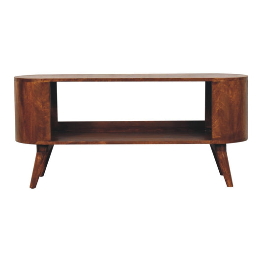 Antigua Wooden Shoe Shelf Unit - Chestnut