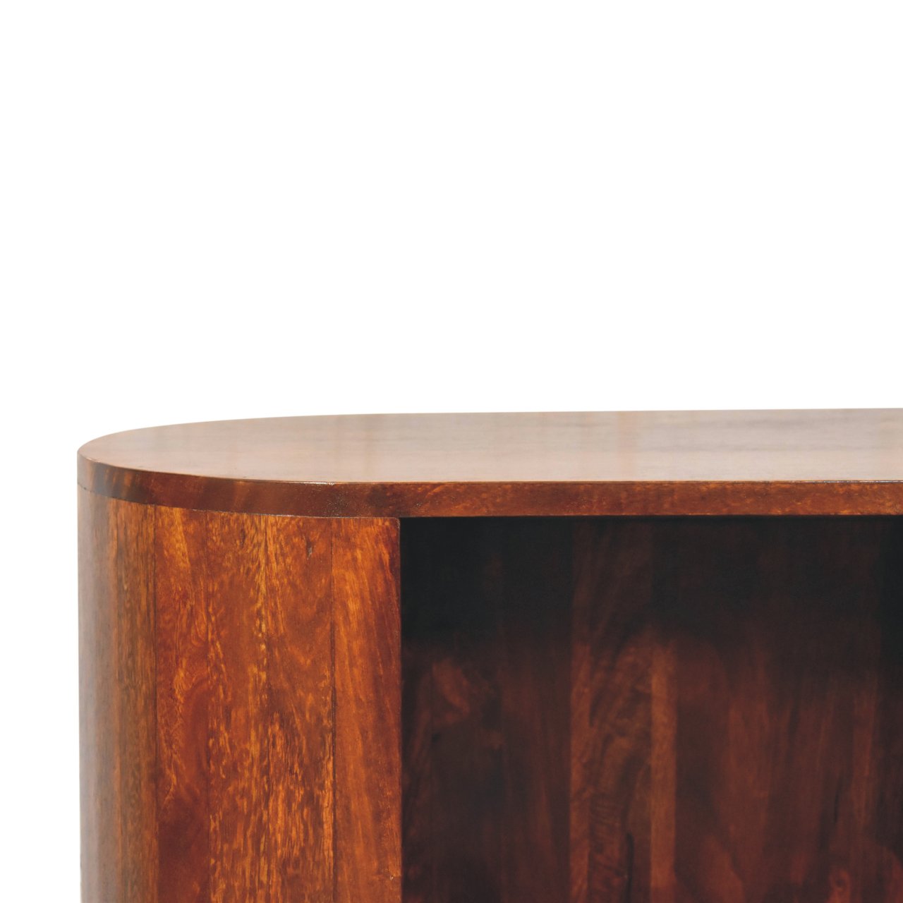 Eden Oval Wooden Cabinet - Chestnut