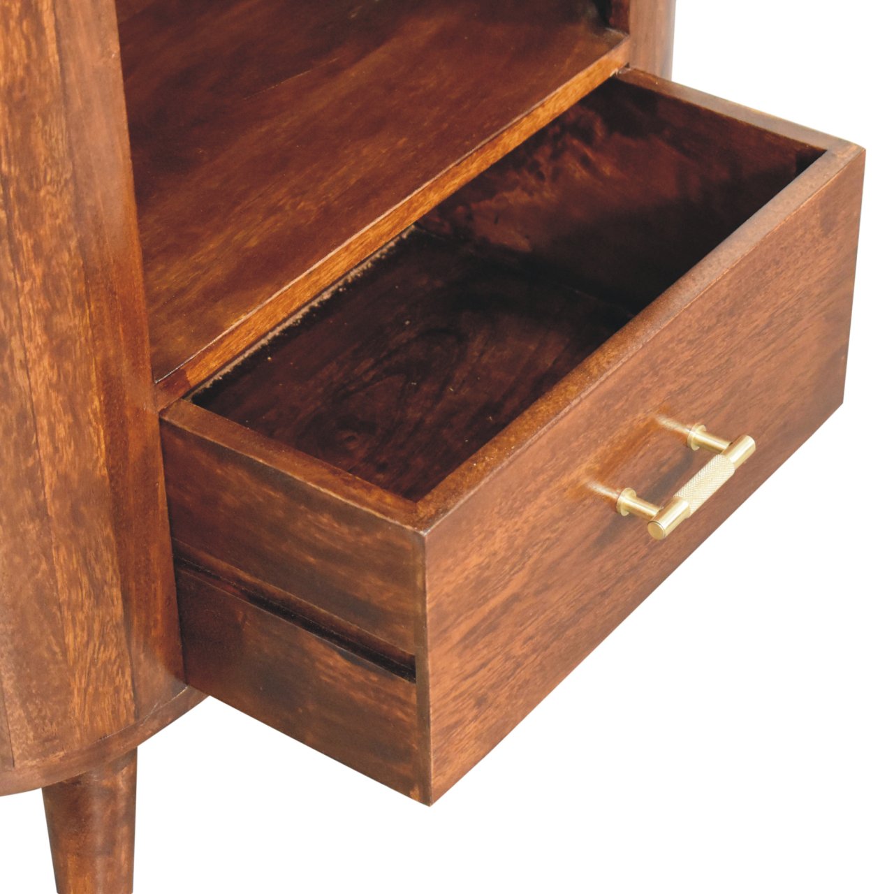 Eden Oval Wooden Cabinet - Chestnut