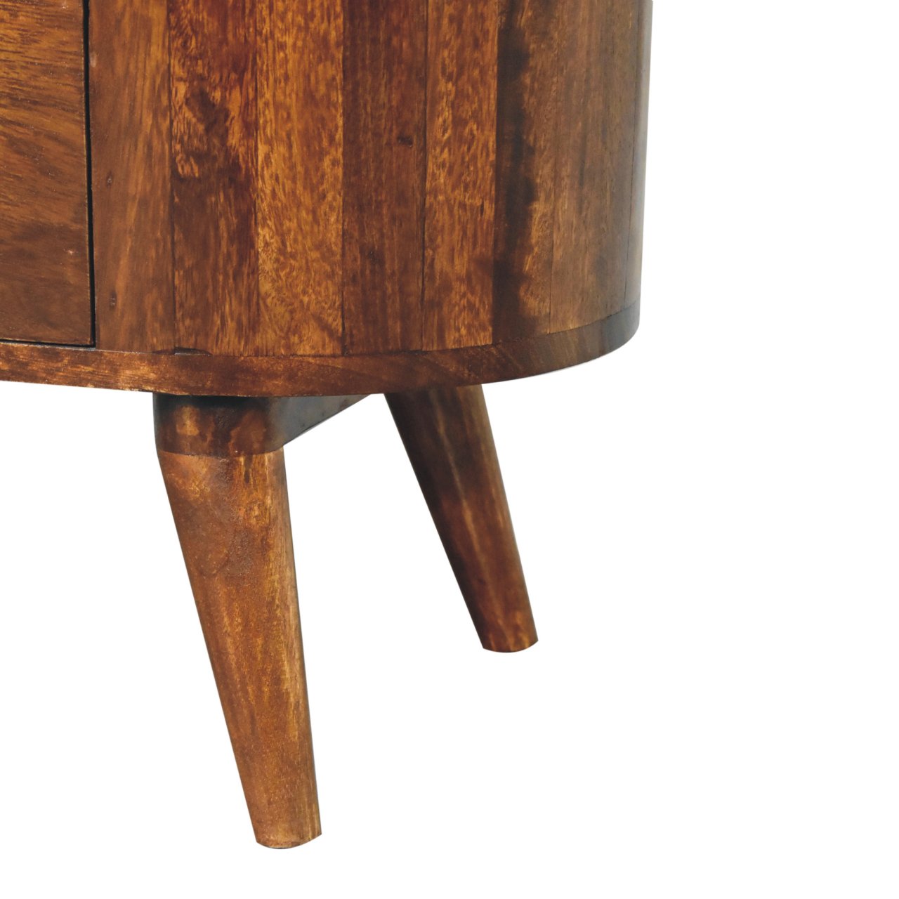Eden Oval Wooden Cabinet - Chestnut