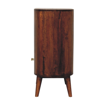 Eden Oval Wooden Cabinet - Chestnut